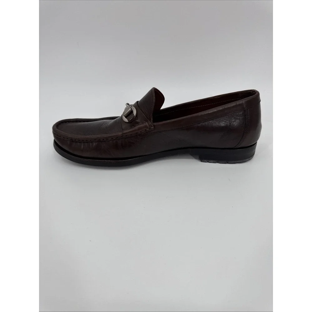 Allen Edmonds Arezzo Loafer Men Size 11.5 D Brown Italian Bit Leather 55107